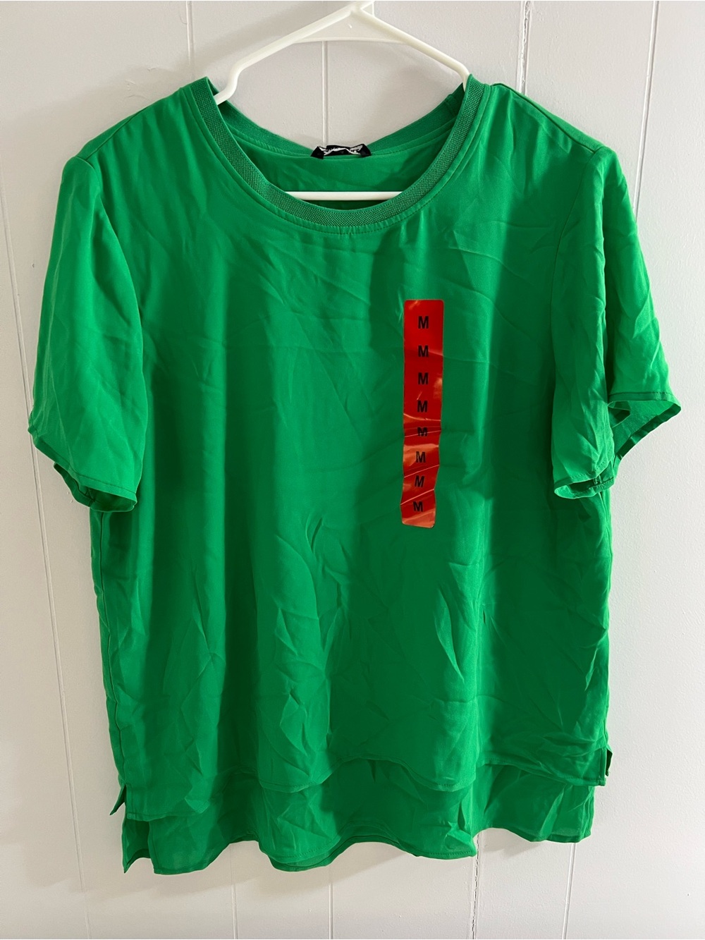 Hilary Radley Bright Green Short Sleeve Crew Tee #201